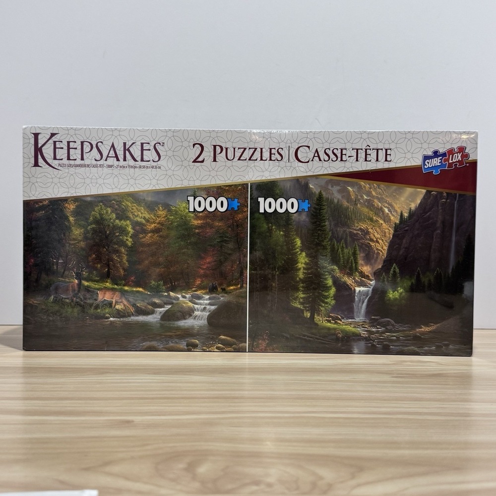 Sure Lox Keepsakes 1000 Piece Jigsaw Puzzles 2 Mountain Music, Highland Solitude